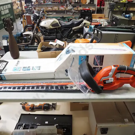 as-new Black & Decker 36V hedge trimmers