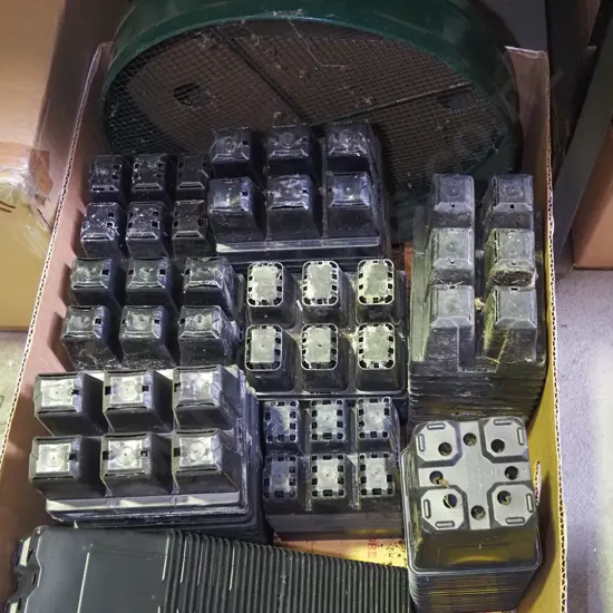 box; plastic seedling punnets, garden sieve