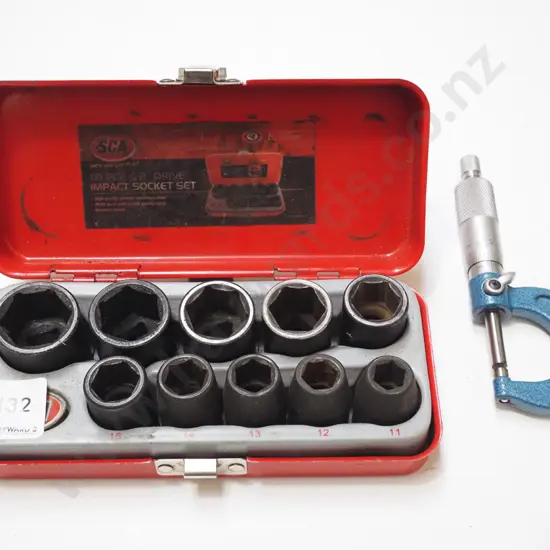 micrometer, small impact socket set