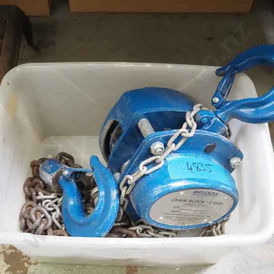 Bridon 2 tonne chain block