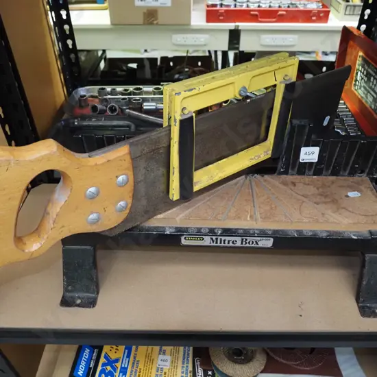 Stanley mitre box and saw