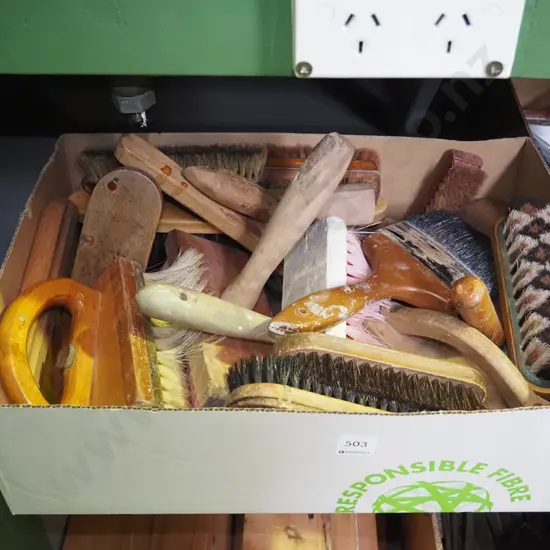 box; brushes