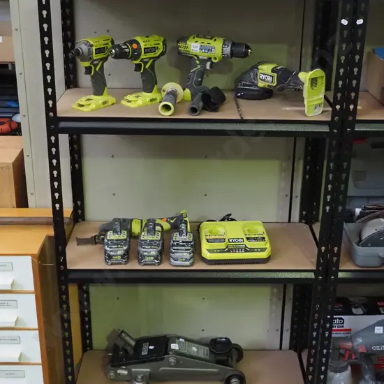 mdf and metal workshop shelves H-1500 W-810 D-310