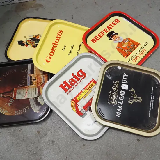 bunch of whisky trays