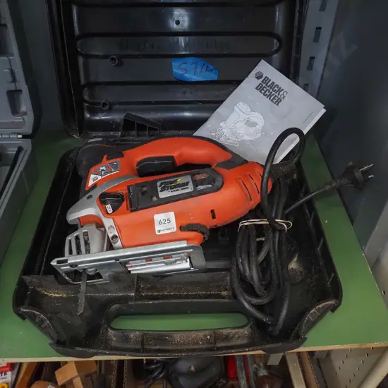 cased Black & Decker Firestorm jigsaw