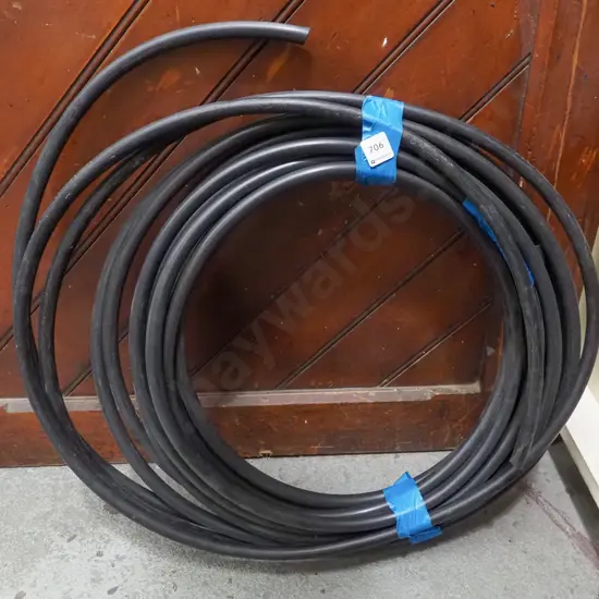 roll of black akylthene pipe