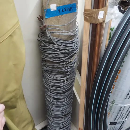 length of wire wound around a piece of timber