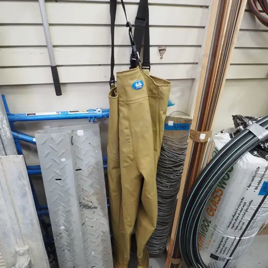 pair of waders - size unknown