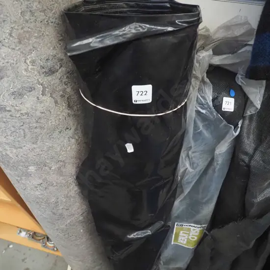 roll of black builder's plastic