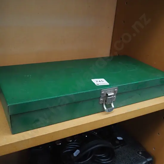 Toptul green metal tool box