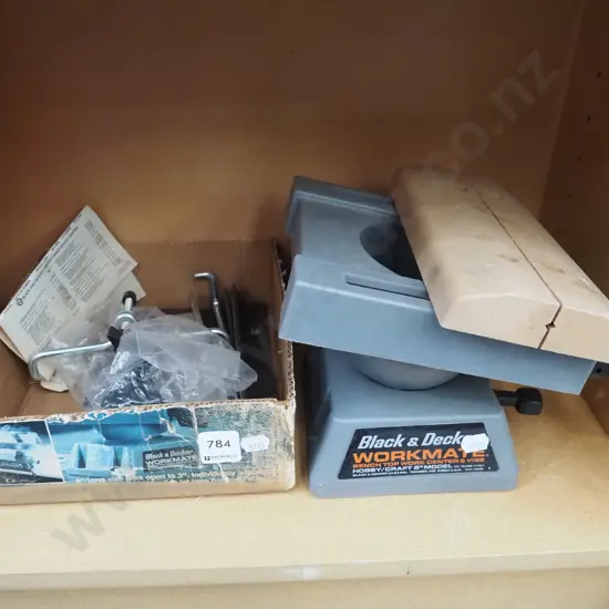 Black & Decker bench top work centre, accessories