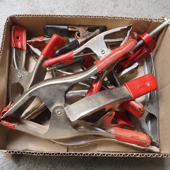 box of clamps
