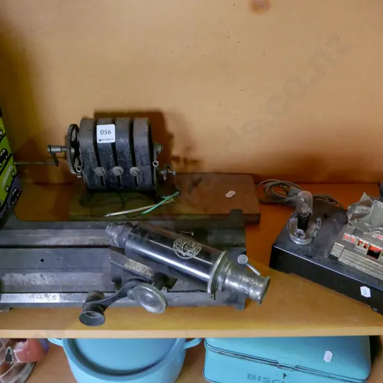 hand held generator, part microscope, Asian lamp base