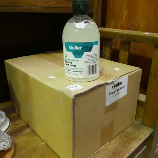 box; Geller antibacterial soap