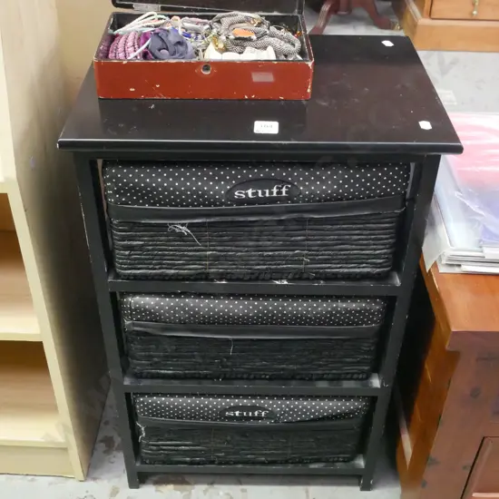 3x basket storage chest