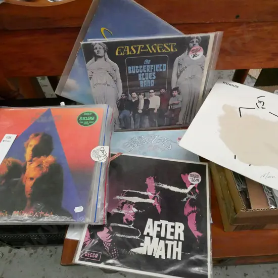 LPs; the Police, The Doors, The Eagles etc