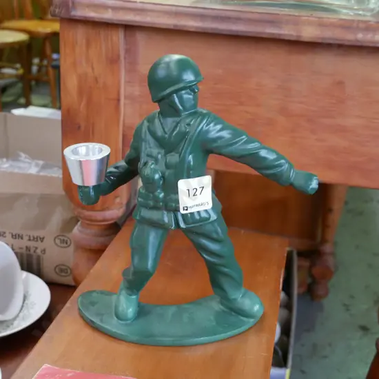 soldier themed candlestick