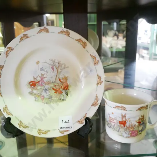 bunnykins plate and cup