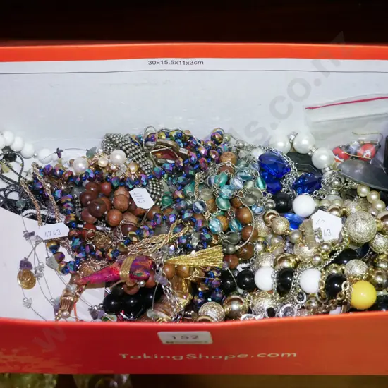 box of costume jewellery