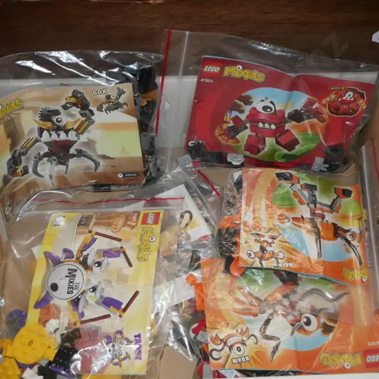 box; various Lego kits