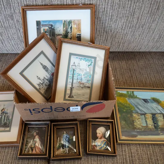 box; original artworks and prints