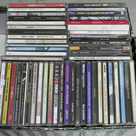 box of CDs