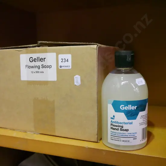box; Geller antibacterial soap