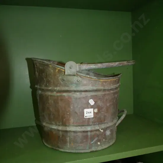 copper coal scuttle