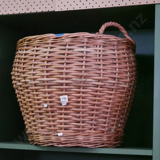 cane wood basket H-410