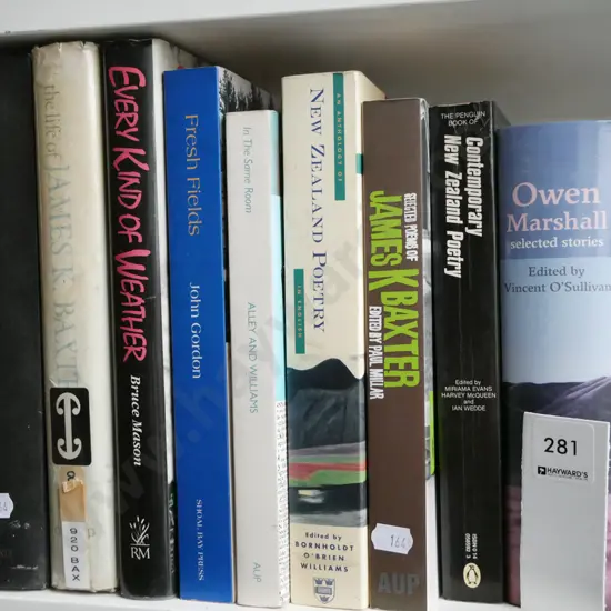 NZ literature books