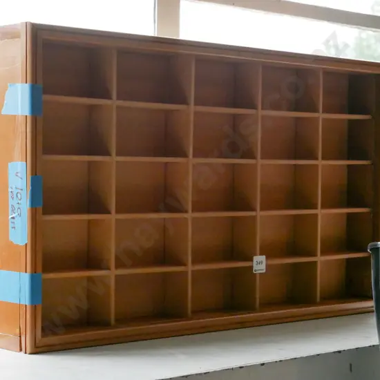 wall mounted display case -no glass