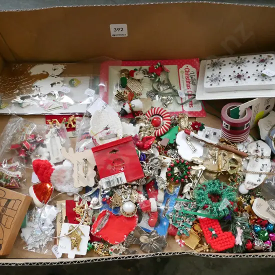 box; crafter's Xmas items