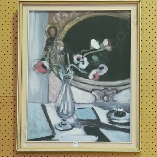 framed Picasso print - flowers