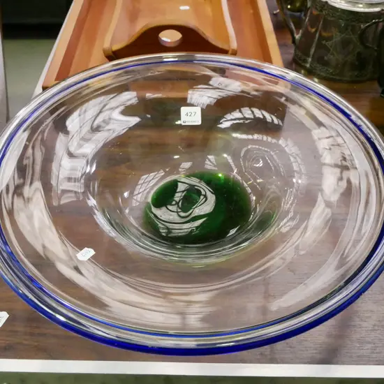 large glass fruit bowl Diam-430