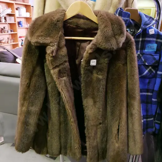 faux fur ladies coat