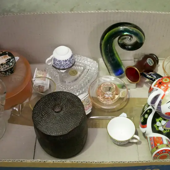 box; wooden pokerwork canisters, heart shaped trinket box, deer money box etc