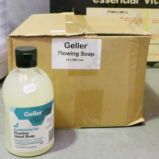 box; Geller antibacterial soap