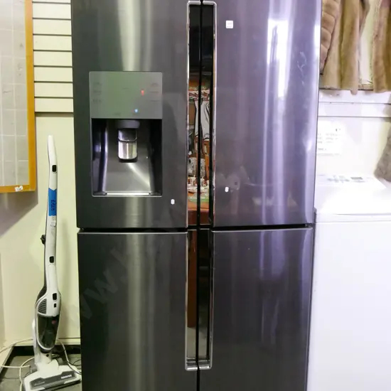  Samsung 4 door fridge/freezer with ice and water dispenser - model SRF717CDBLS