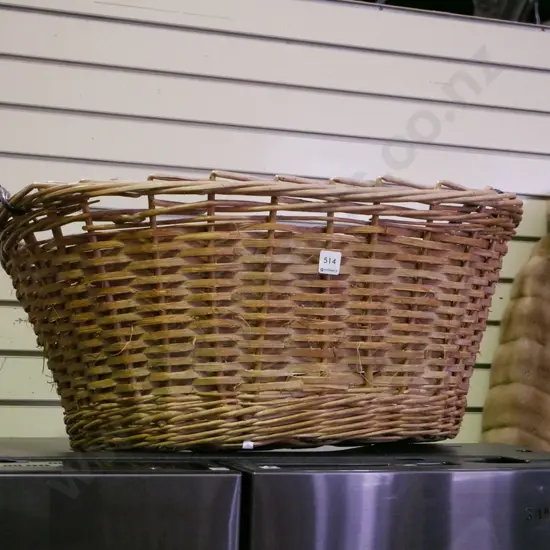cane laundry basket