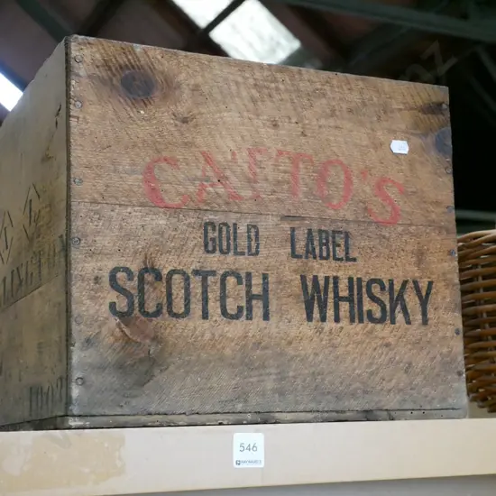 old Scotch whisky box