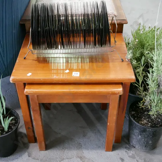 nest of 2 pine tables