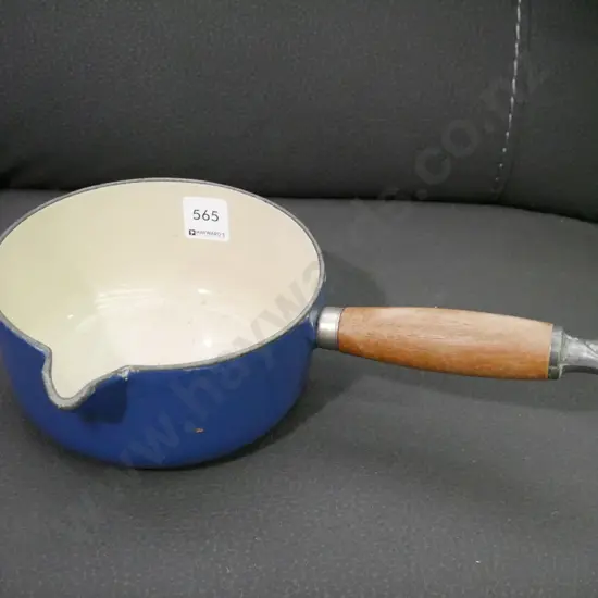 Le Creuset cast iron and enamel pouring saucepan