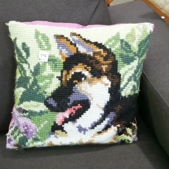 needlework cushion - Alsatian