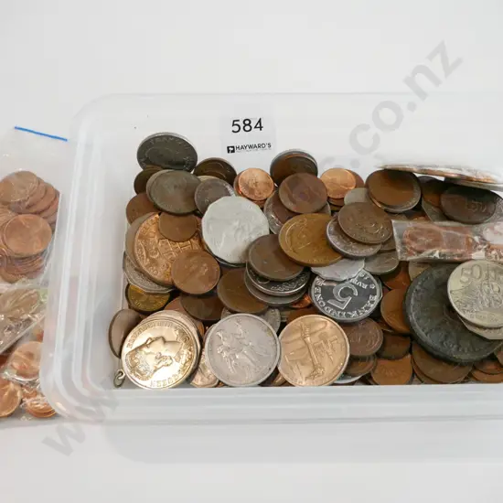 tray of coins