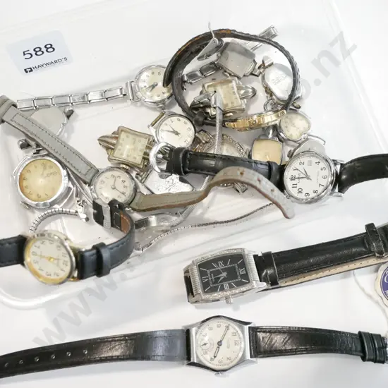 box of wristwatches - some missing straps