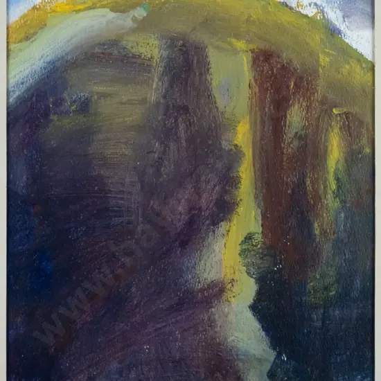 Christine Gregory 1985 - framed acrylic "Kokorua" H-310 W-230