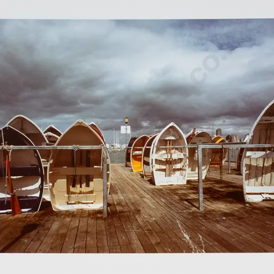 Matheson Beaumont - unframed photograph "On the Hard - Auckland" H-250 W-355