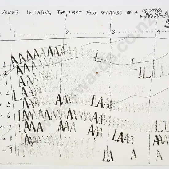 Cilla McQueen 1981 - unframed print "January" H-230 W-300 (slight foxing)