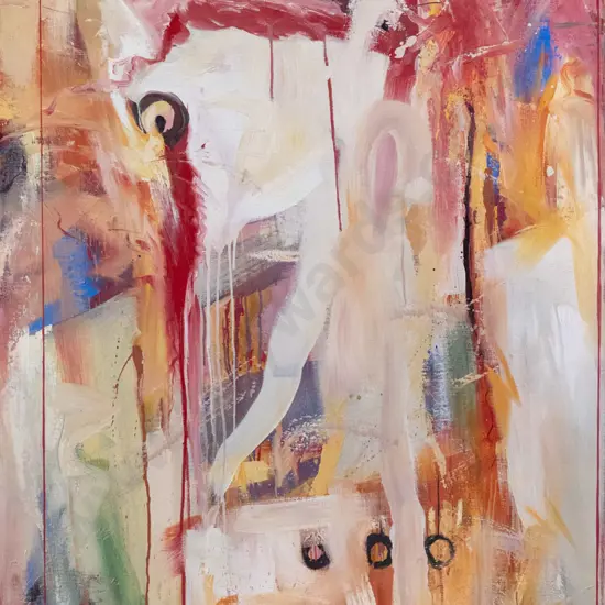 Ashley Shaw - boxed oil - canvas - untitled H-1450 W-900