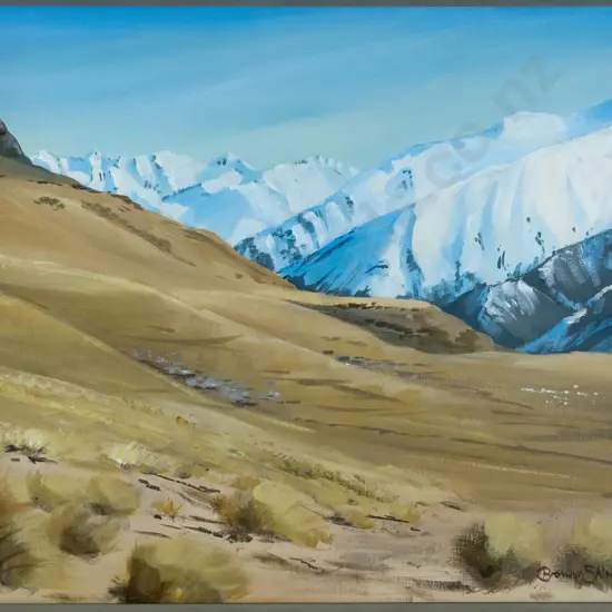 Bronwyn Shimmin - framed oil - landscape H-390 W-480